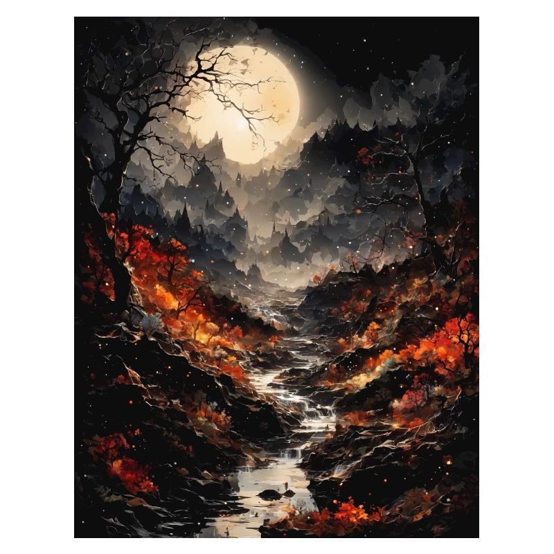 Magical lunar landscape