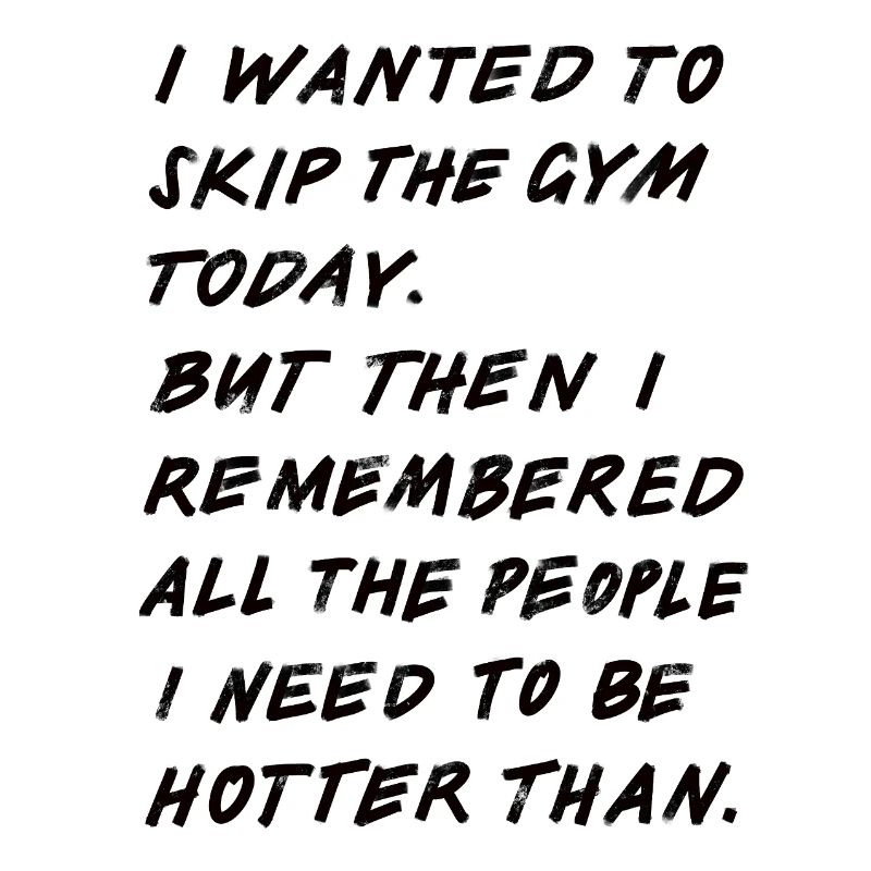 Skip The Gym (noir)