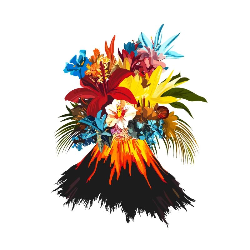 Fleurs De Volcan Coloré
