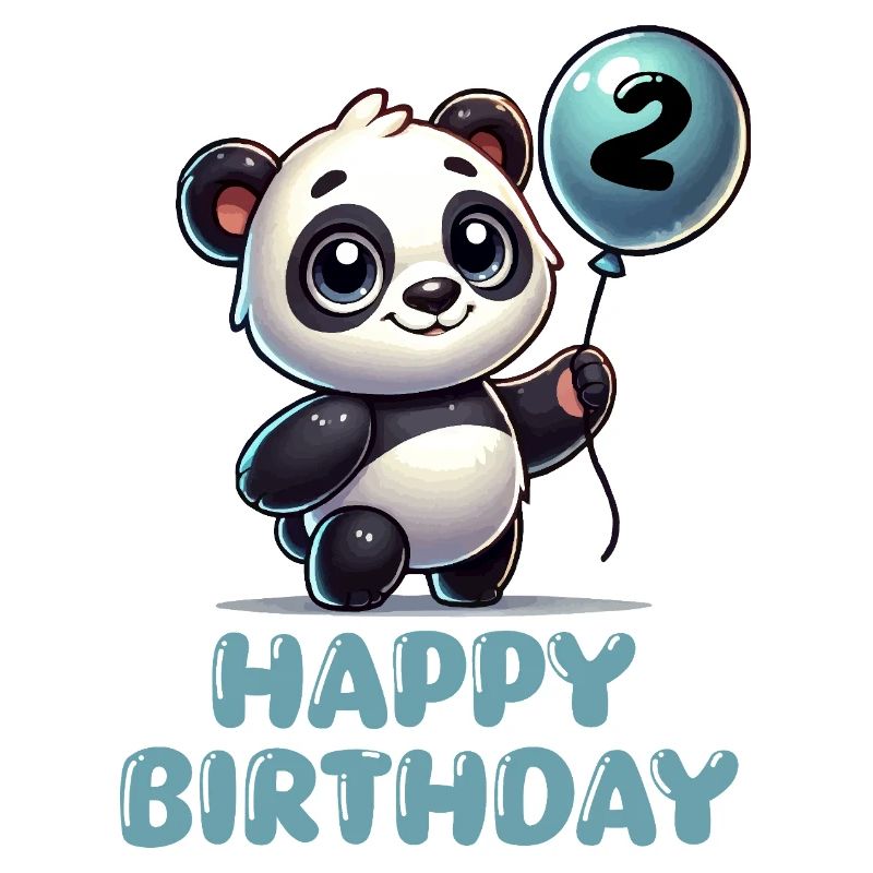 panda comic ballon birthday 2