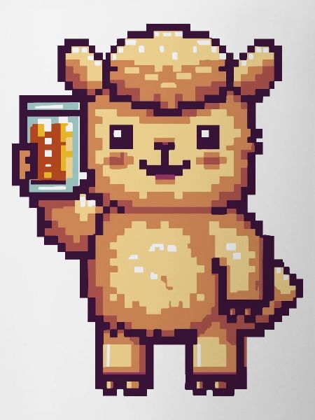 Alpaca Llama Pixel Beer