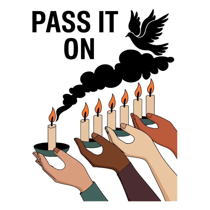 Pass It On - Unity and Hope Candle Art