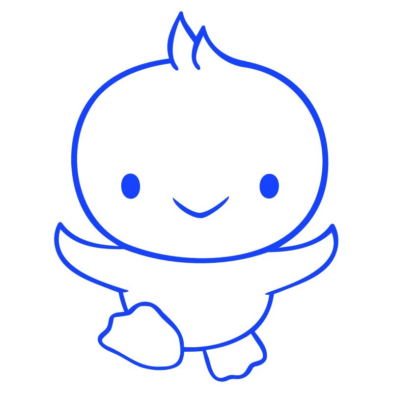 Duck running fast wants to fly cute flutter