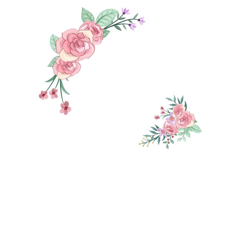 Lettre l fleurs