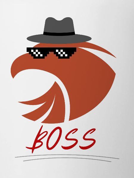 Eagle with sunglasses and hat