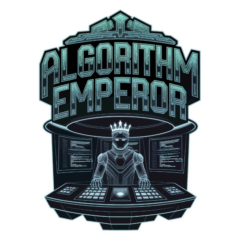 Algorithmus Kaiser Cyber König Tech Kunstwerk