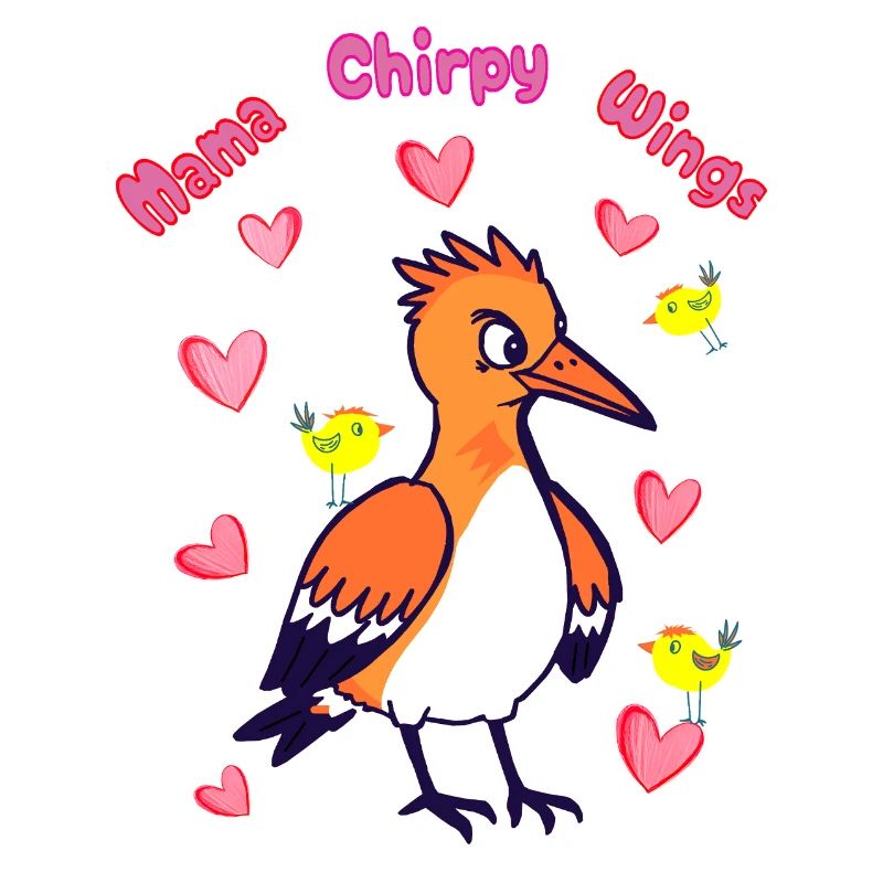 Mama Chirpy Wings: Cartoon Vogel