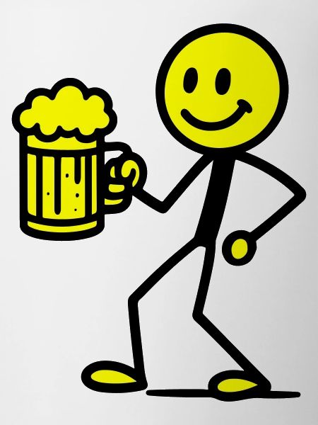 Bière Stick Figure