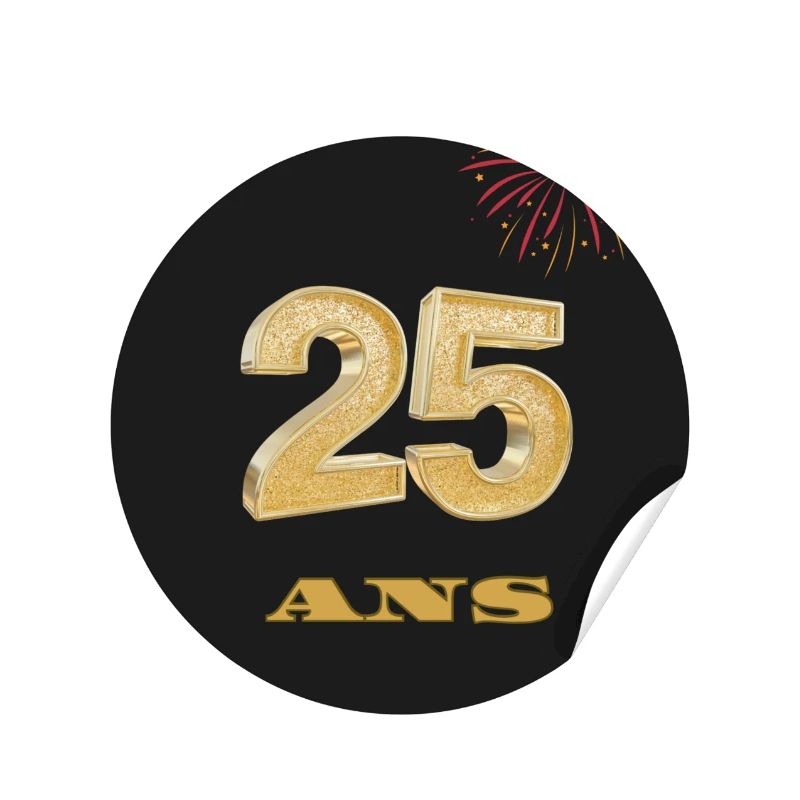 25 ans d’éclat – Un sticker