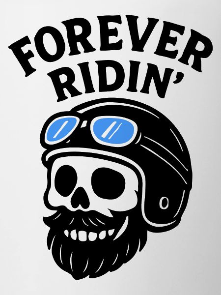 Biker Skull Motorcycle