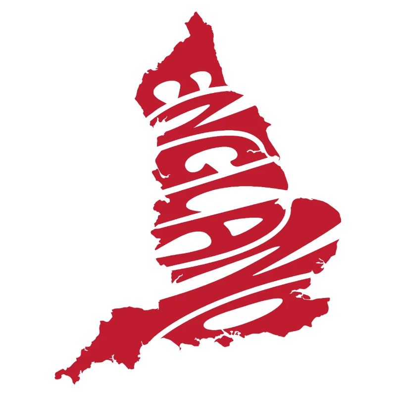 Red Map of England