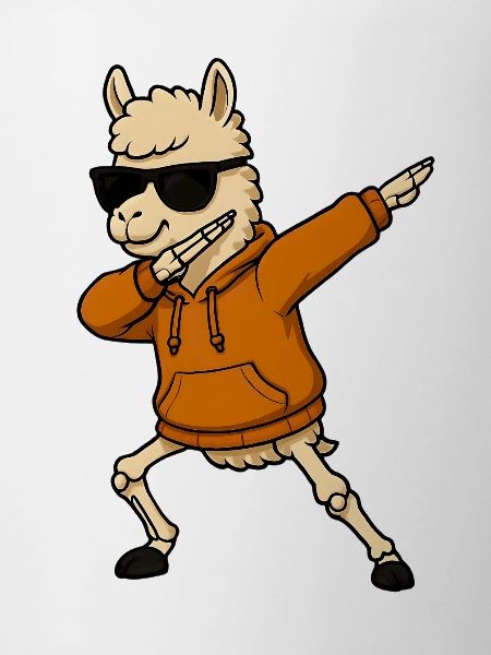Halloween dabbing llama gift