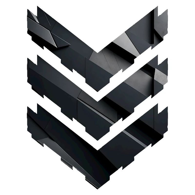 Abstract Black Geometric Pattern
