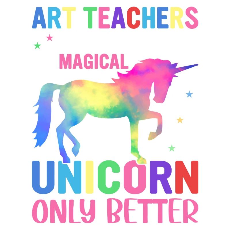 Bunte Einhorn-Kunst, die Lehrer lieben