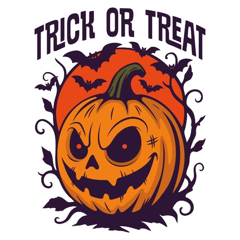 Spooky Pumpkin Lantern Halloween Design
