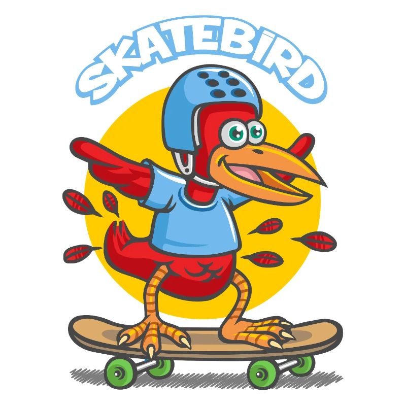 Dessin animé Skatebird