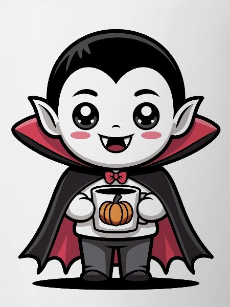 Pumpkin Vampire Halloween Design