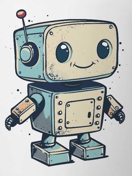 Mignon Retro Robot Print