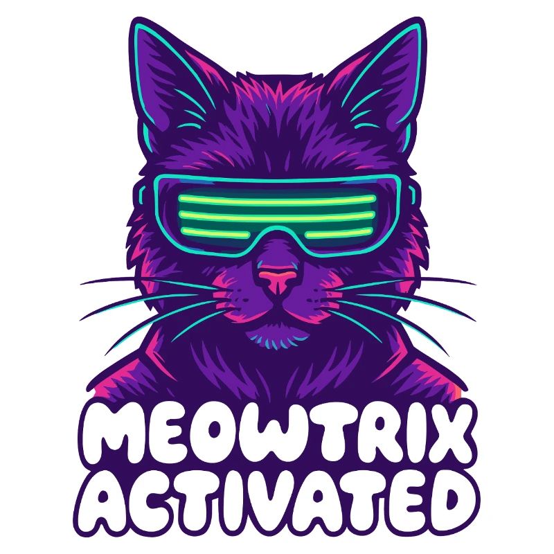 Meowtrix Chat néon activé