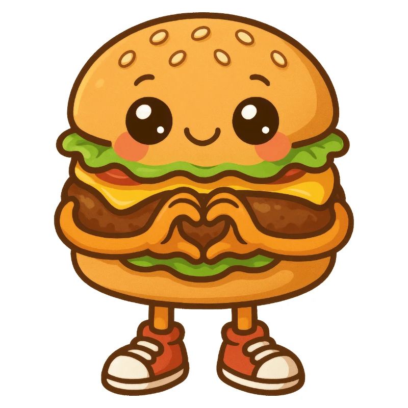 Kawaii Hamburger Herzchenfreund