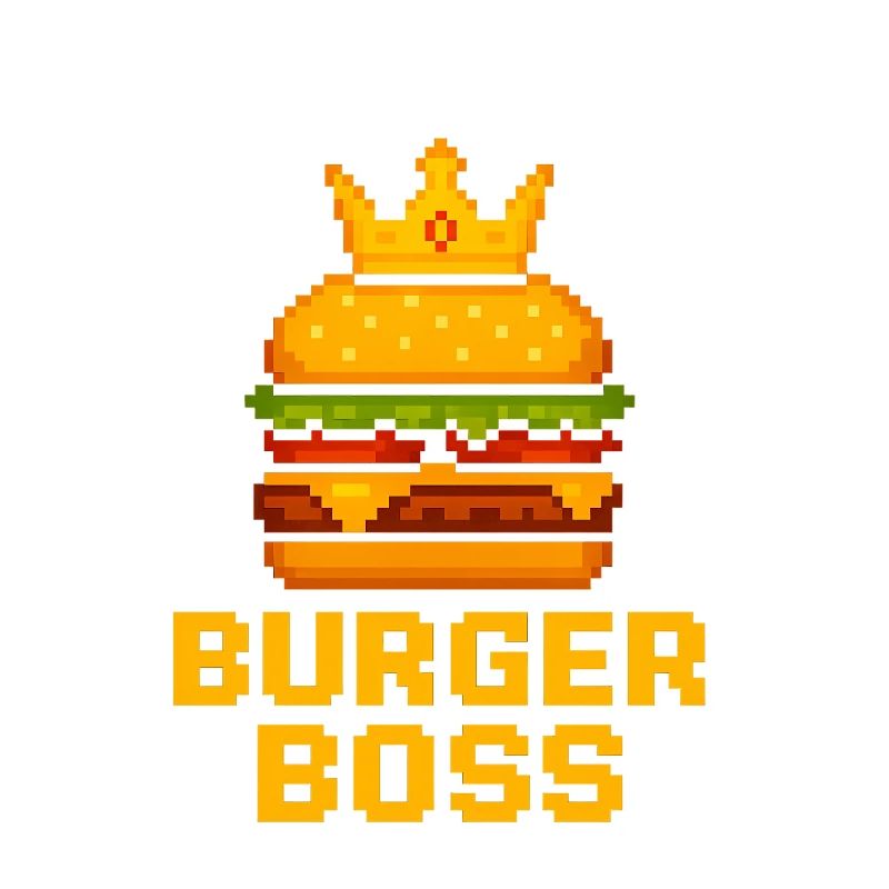 Burger Chef Pixel Burger