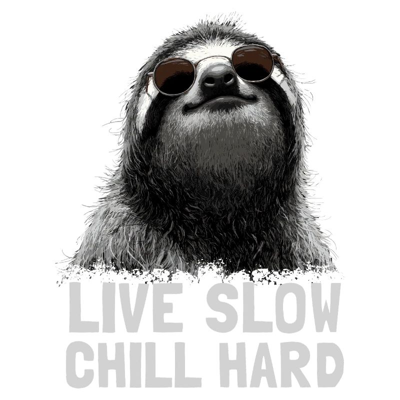 Chilled sloth with sunglasses