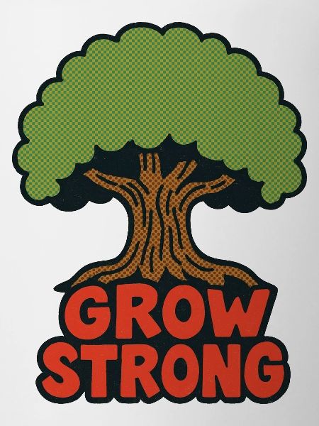 Grow Strong Tree Retro