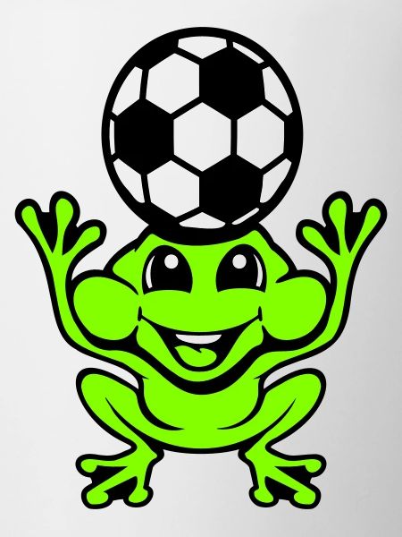 Frog Soccer Header Ball Playing Toad