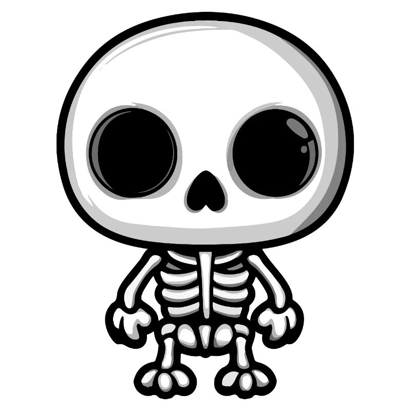 Skelett Halloween Comic