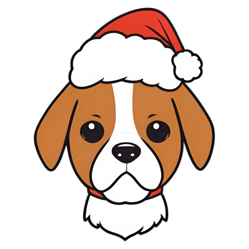 Beagle au look de Noël