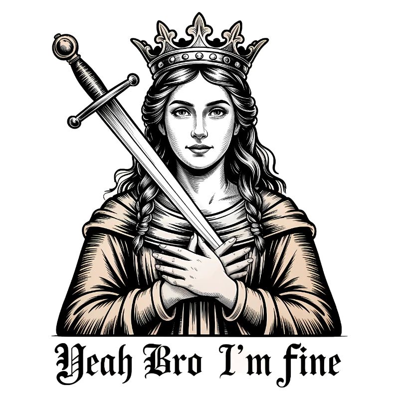 Yeah Bro I'm fine - Funny Medieval Memeshirt