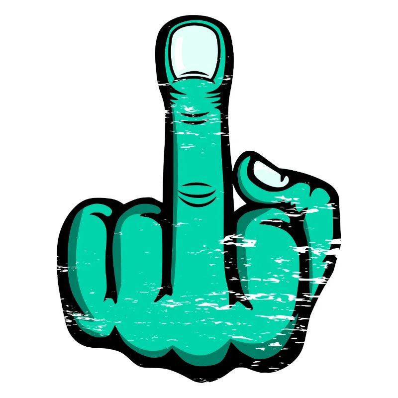 Majeur Stinky Finger Design Vert utilisé