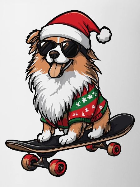 Border Collie Dog Christmas Funny