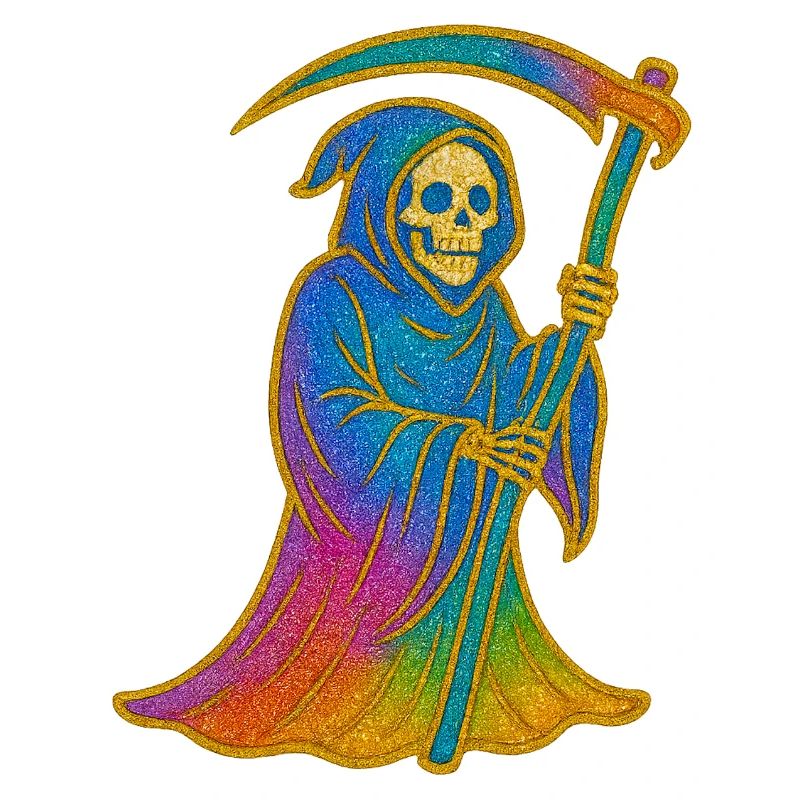 Regenbogen Sensenmann