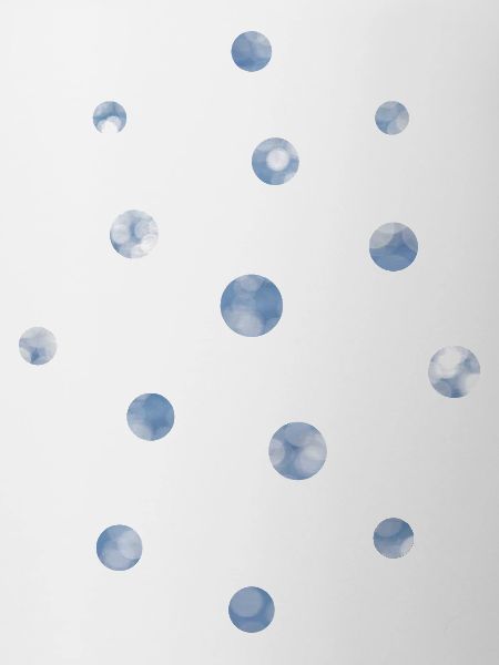 Blue Bokeh Light Points Pattern