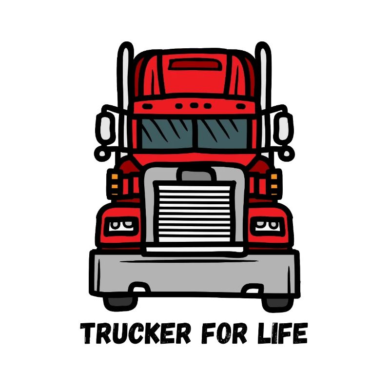 Frontal Truck Illustration