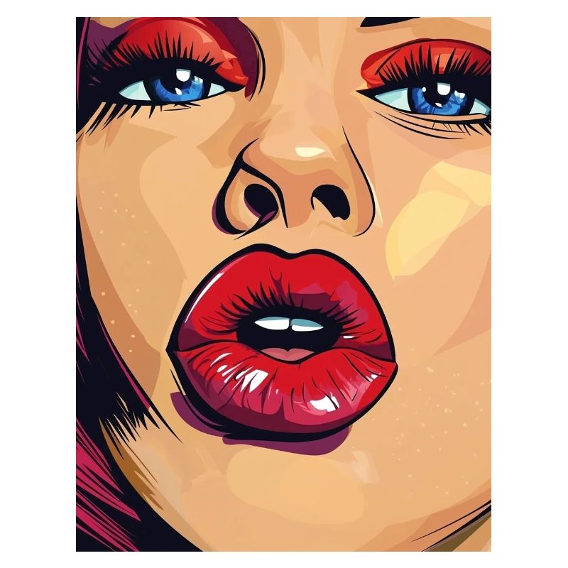 Look rouge à lèvres pop art