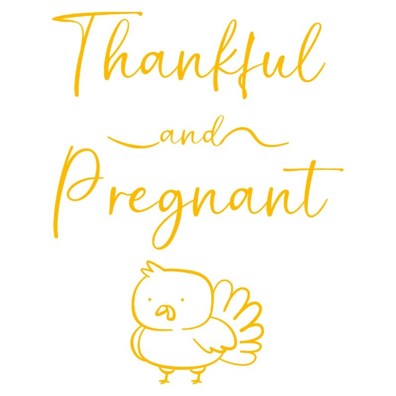 Thanksgiving Gender Reveal Werdende Mutter