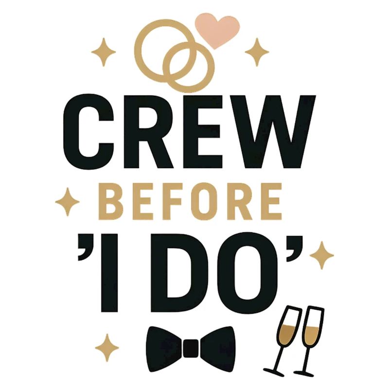 Crew before ‘I Do’ – JGA Crew Shirt 