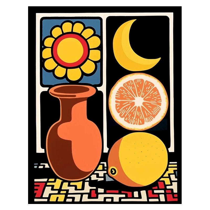 Lune d’agrumes de tournesol