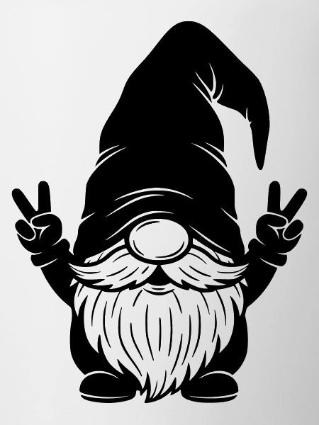 Funny Double Peace Gnome