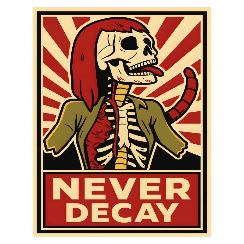 Punk Squelette Never Decay