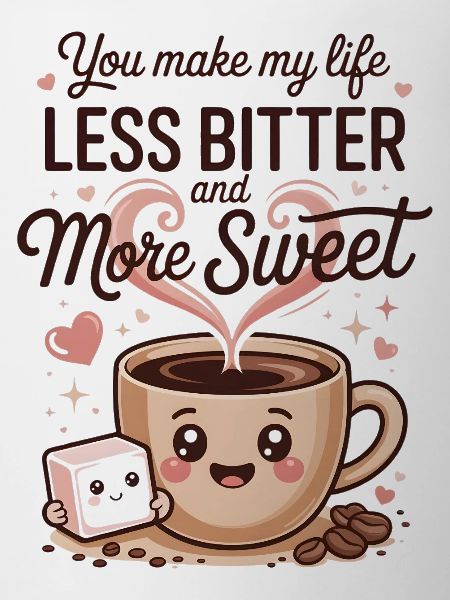 You Make My Life Less Bitter - friendship quote