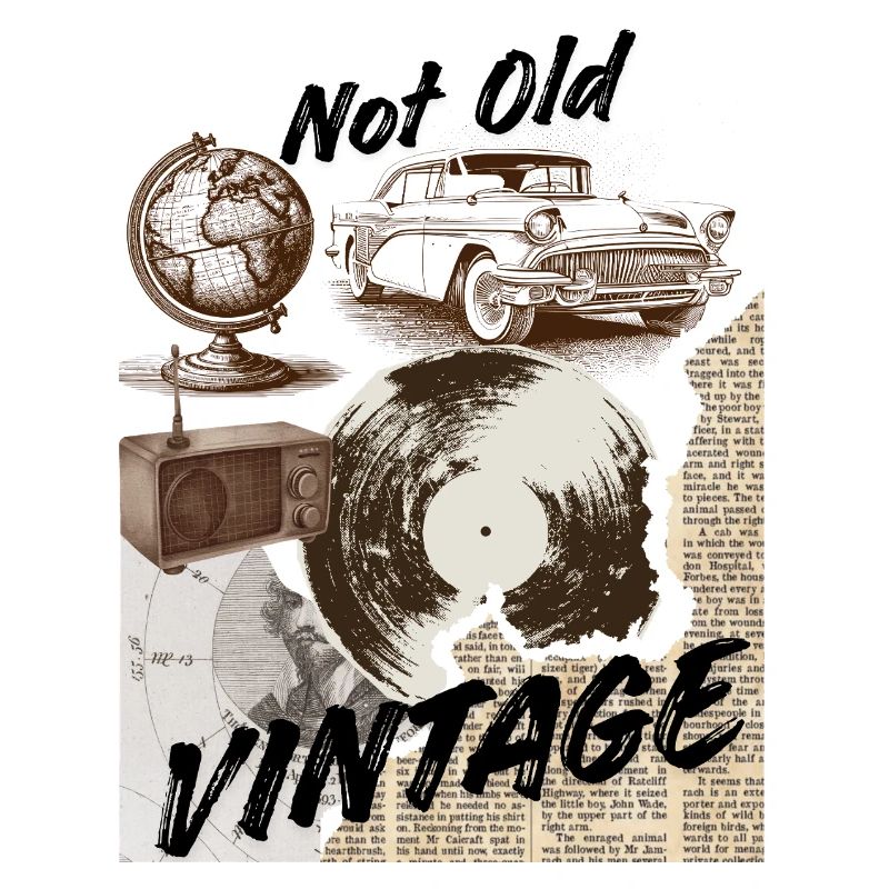 Collage vintage vinyle Mashup