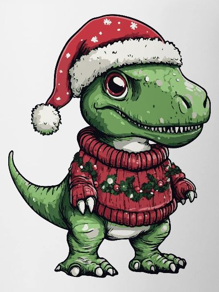 Dinosaur T-Rex Christmas Xmas