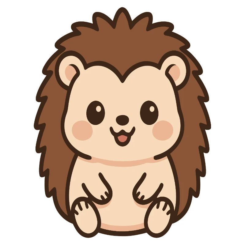 Hérisson Câlin Kawaii