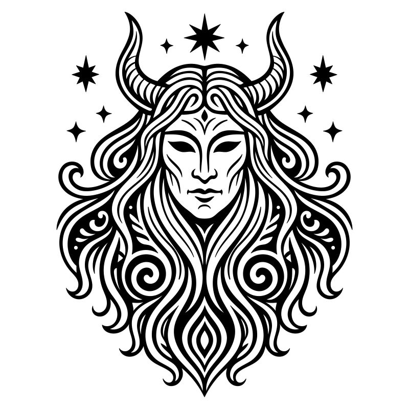 Rauhnächte Perchten Masque Symbole Païen
