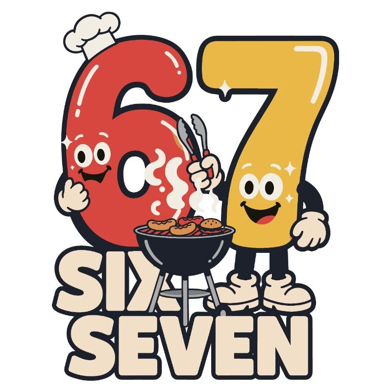 Lustige Grillschürze BBQ meme 67 Geschenk