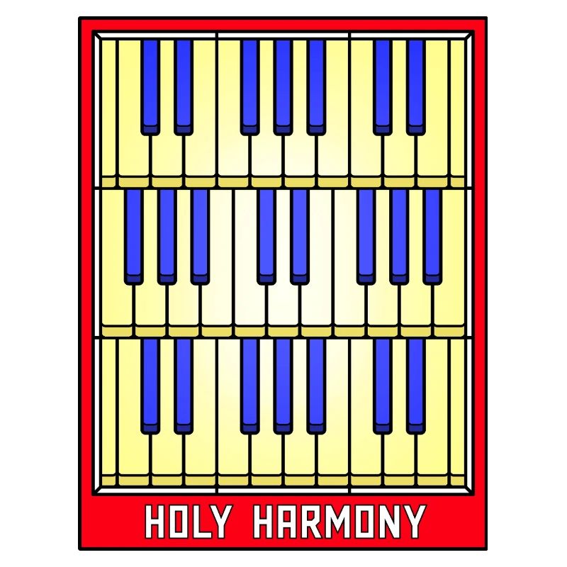 Touches de piano en vitrail