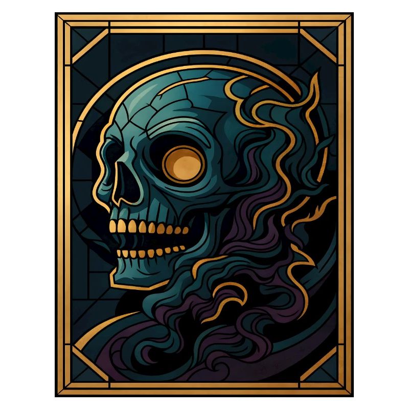 Glass Window Skull